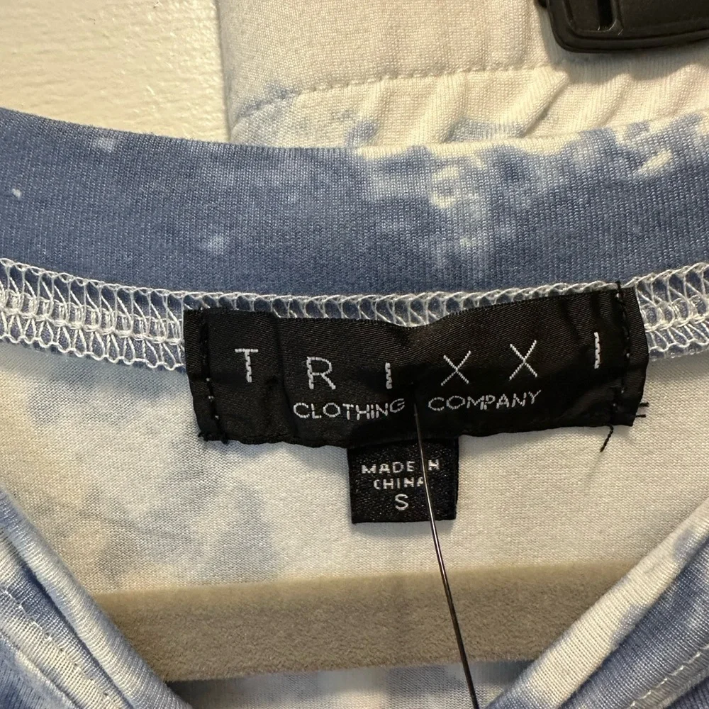 NWT Lounge Set from Francesca’s. Blue Tye-Dye. Size Small. - Picture 7 of 8